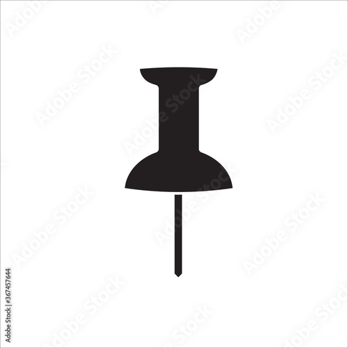 Push pin icon vector