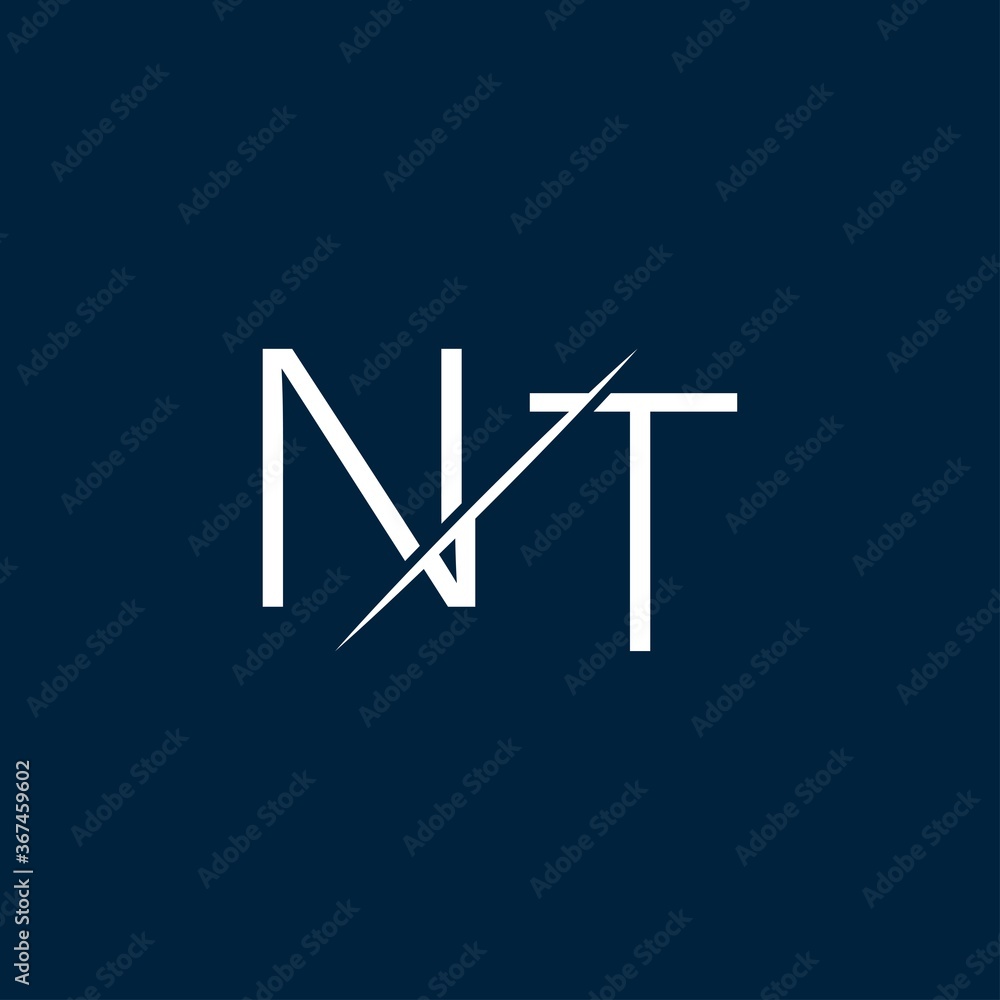 Letter NT Logo Design. Letter NT Logo Design.