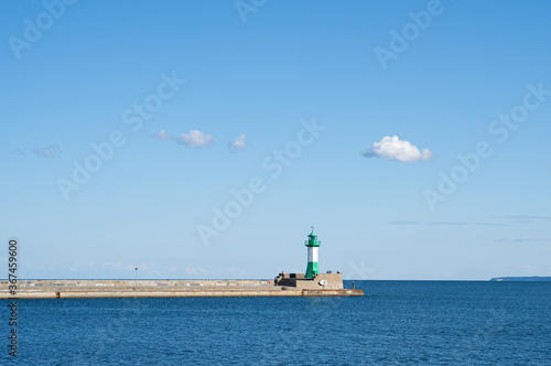 Leuchtturm Ostmolenfeuer in Sassnitz auf der Insel Rügen