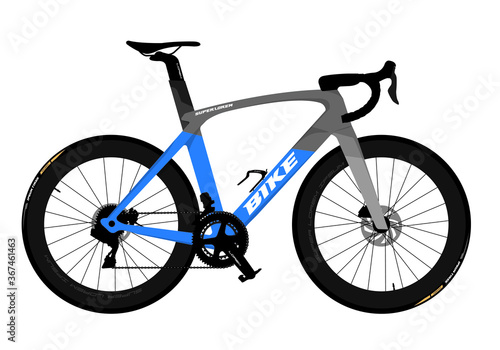 Bicycle design vector cycling silhouette