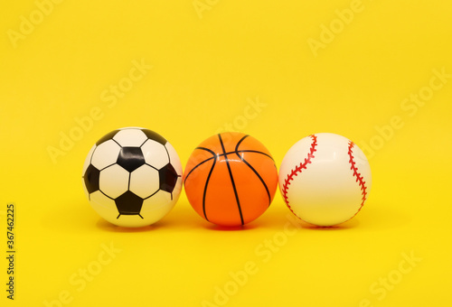 basketball, soccerball, baseball ball toys
