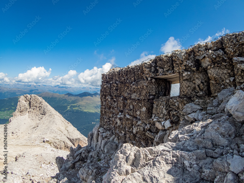 Rotwand via ferrata near Sexten in the Dolomites
