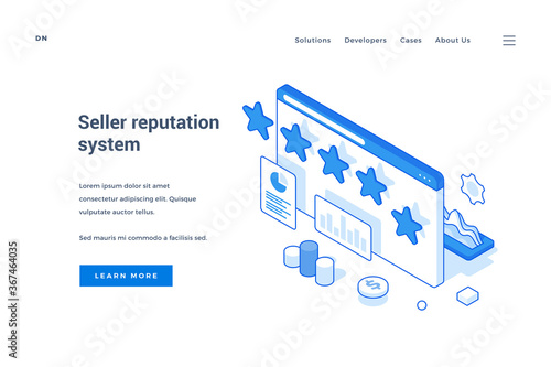 Web banner for modern seller reputation system