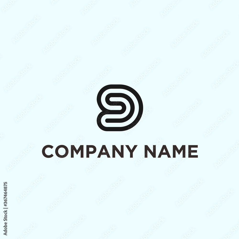 SD abstract logo. DS icon SD abstract logo. DS icon