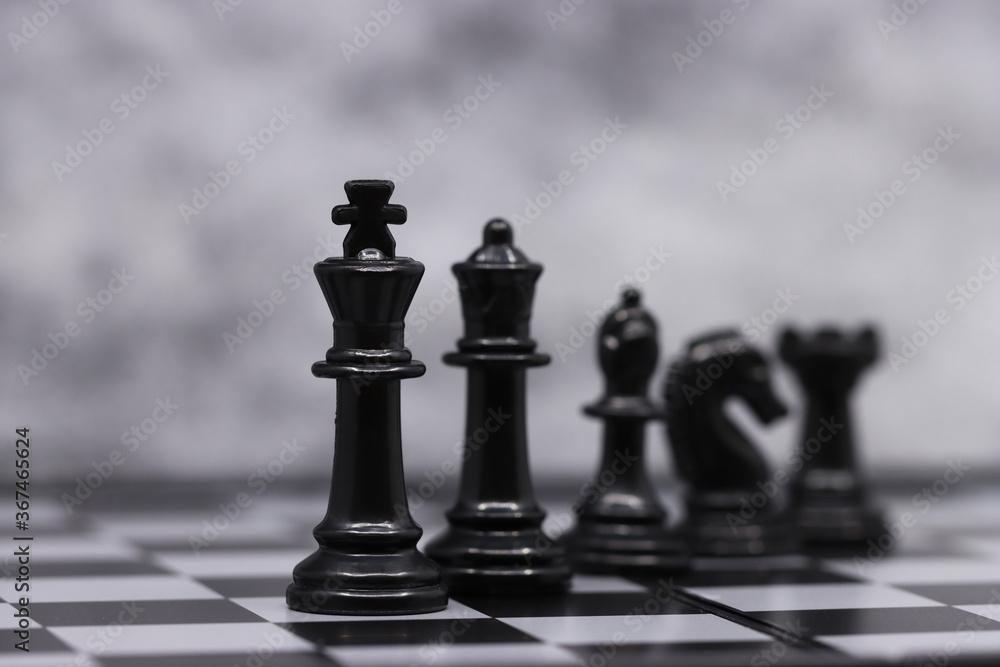 chess pieces on the board chess pieces on the board