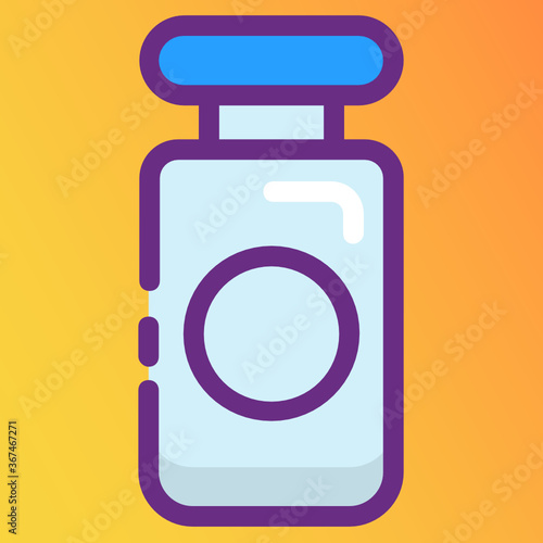 
Serum icon design, flat vector of skin toner 
