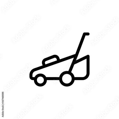 lawn mower icon vector design trendy