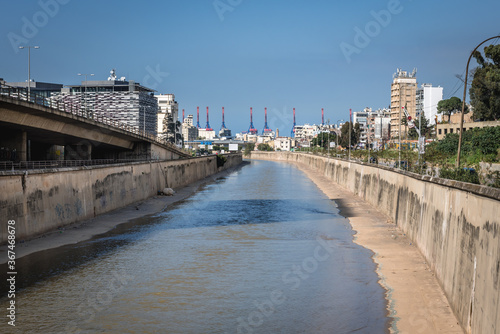 Wallpaper Mural Beirut River separated capital of Lebanon and Sin el Fil city, suburbs of Beirut Torontodigital.ca
