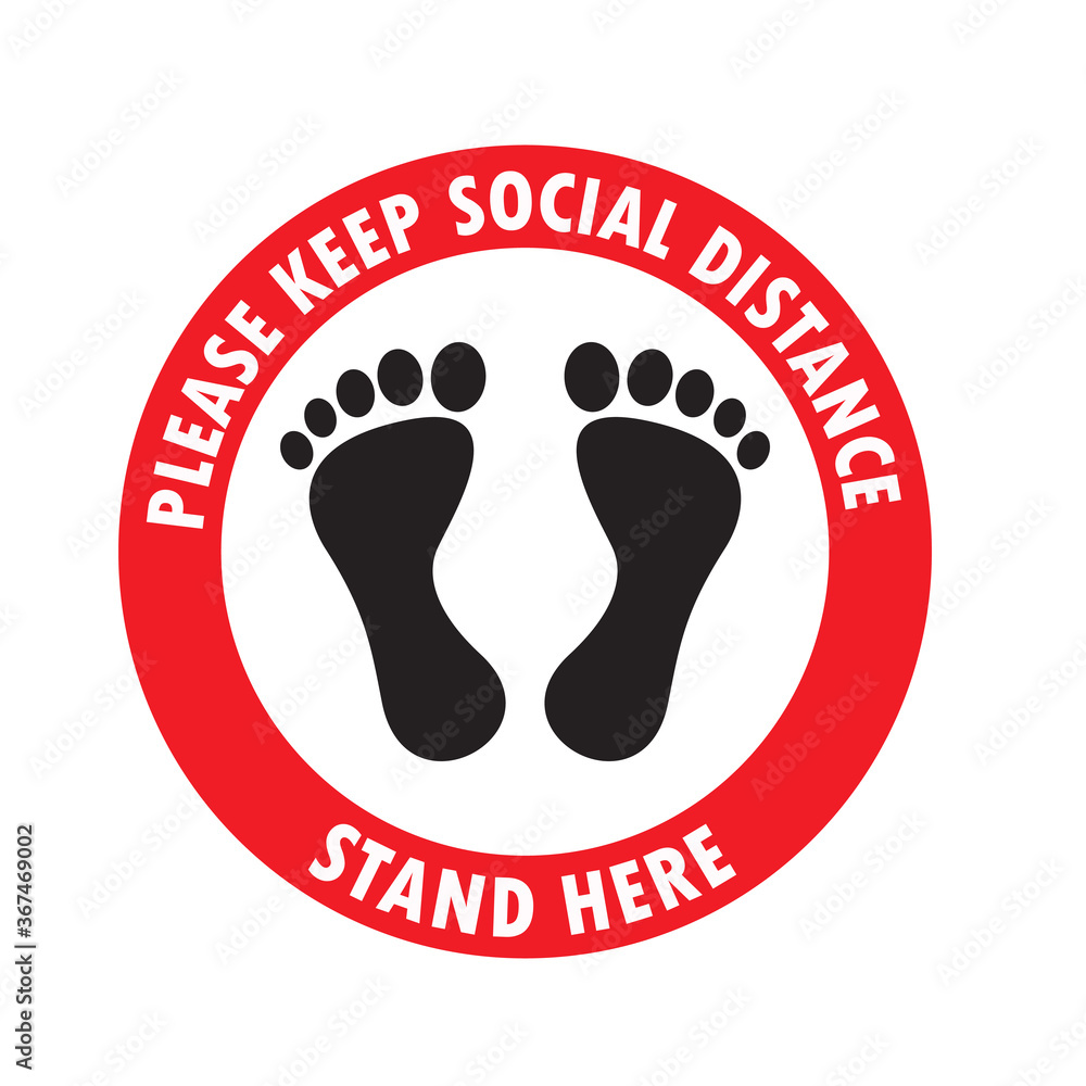 Social Distancing Keep Your Distance Icon. Vector Social Distancing Keep Your Distance Icon. Vector