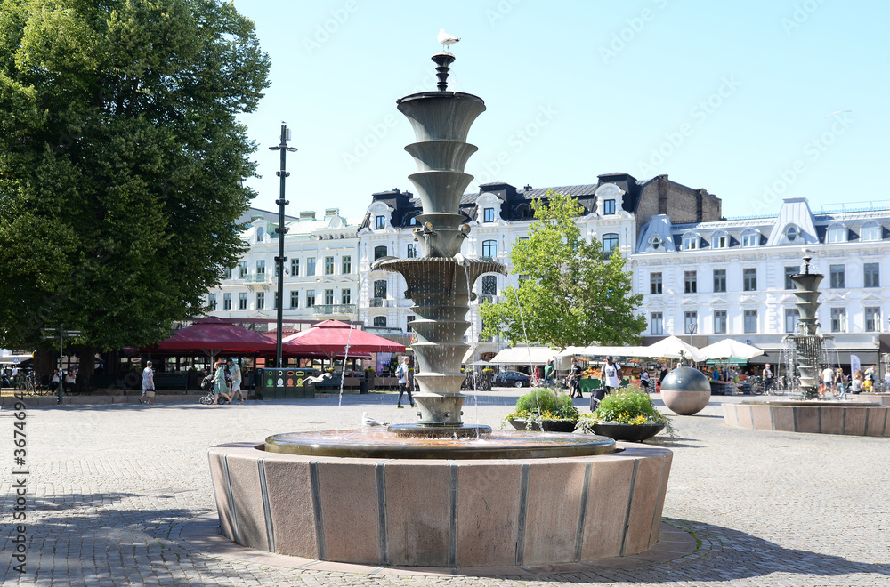Fototapeta premium Brunnen in Malmoe