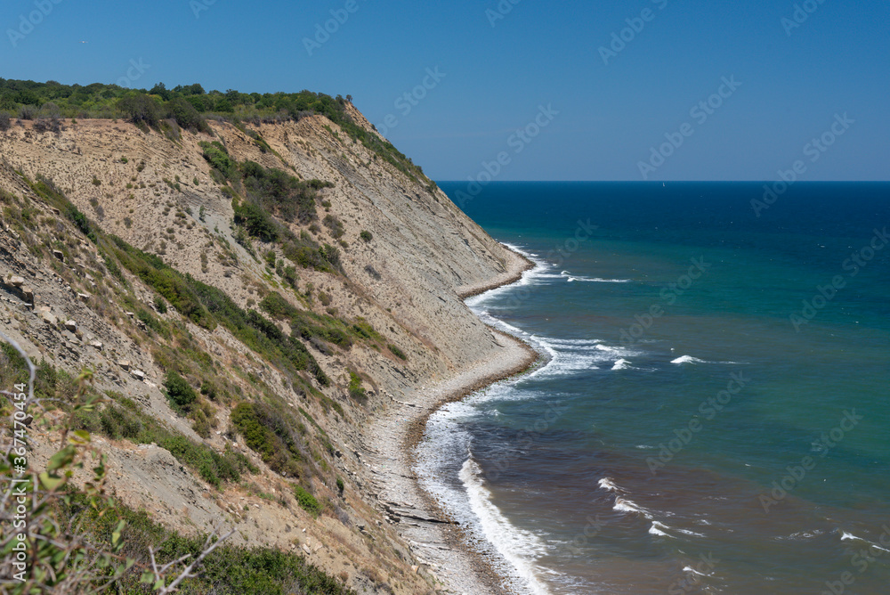 Cape Emine on Bulgarian Black sea coast, captured on a summer day