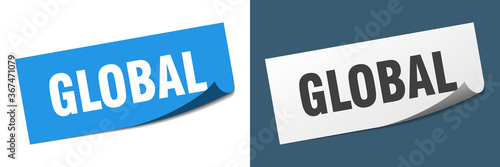 global grunge vintage retro band. global ribbon