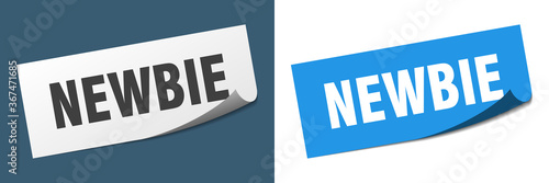 newbie grunge vintage retro band. newbie ribbon