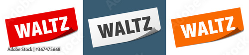 waltz grunge vintage retro band. waltz ribbon