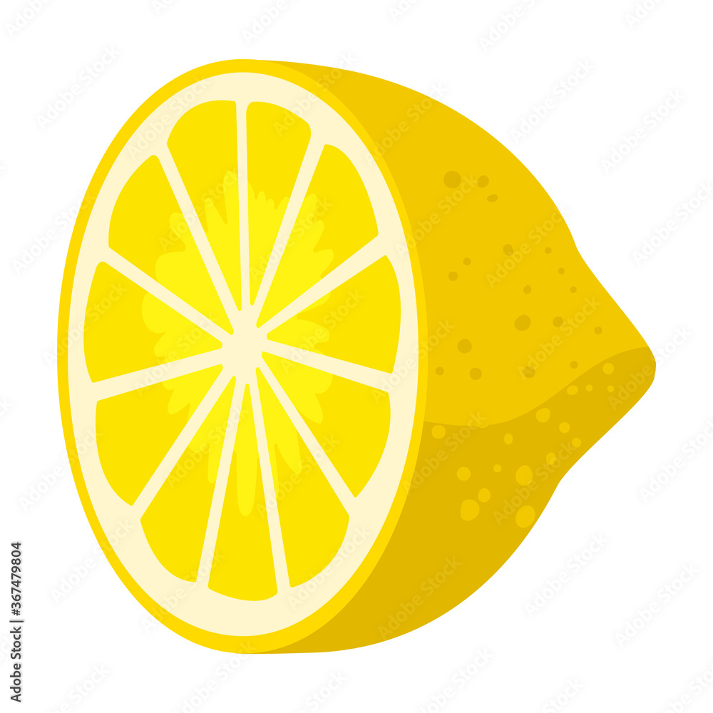 Slice of lemon vector icon.Cartoon vector icon isolated on white background slice of lemon. Slice of lemon vector icon.Cartoon vector icon isolated on white background slice of lemon.
