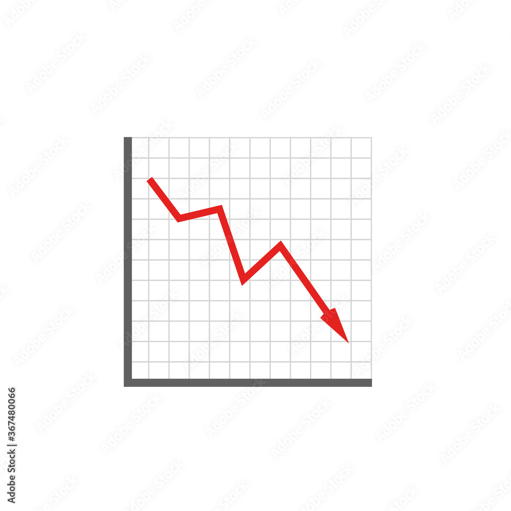 financial market crash icon financial market crash icon
