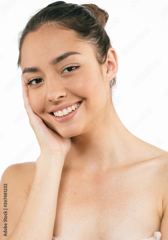 Healthy skin woman beauty face natural make Healthy skin woman beauty face natural make