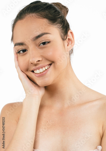 Healthy skin woman beauty face natural make