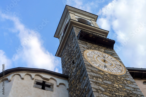 Fototapeta Naklejka Na Ścianę i Meble -  Breno, historic town in Brescia province. Church