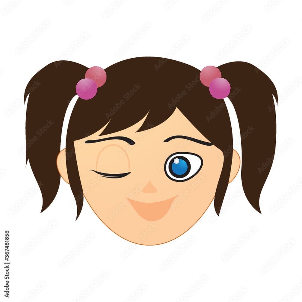 girl winking girl winking