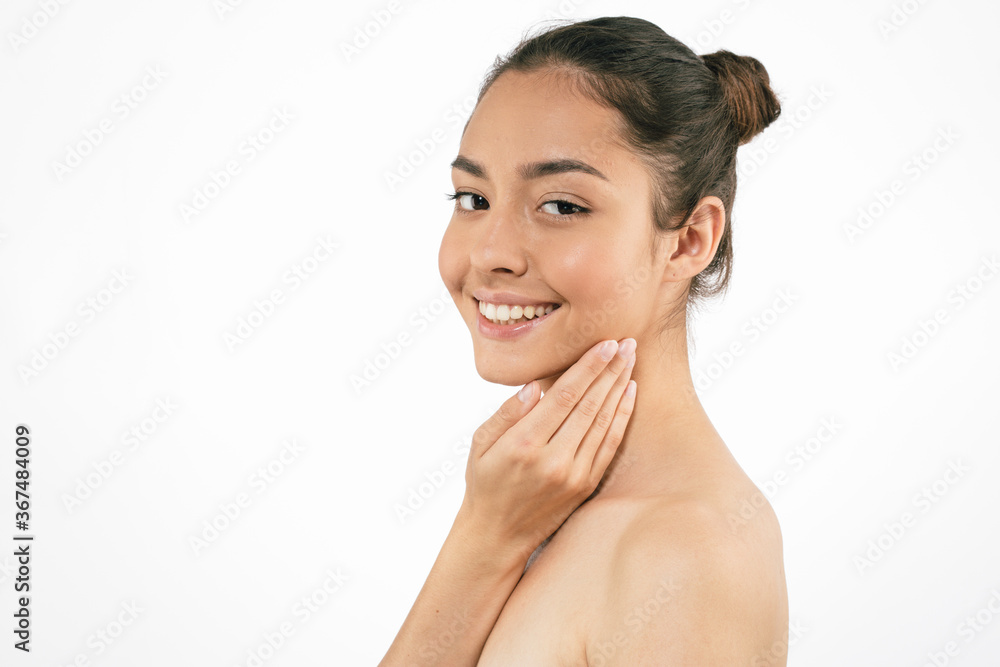 Woman cosmetic healthy skin natural tannded beauty Woman cosmetic healthy skin natural tannded beauty