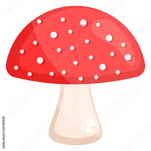 
A design of mushroom vector, fleshy cultivation in editable flat vector
