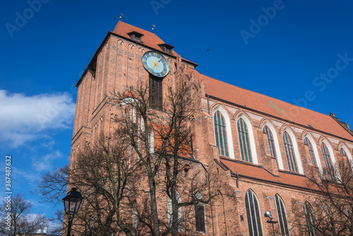 Saint John the Baptist and Saint John the Evangelist in Torun historical city in north central Poland photo