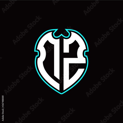 D Z Initial logo design with a shield shape Free Download D Z Initial logo design with a shield shape - GFXLoad