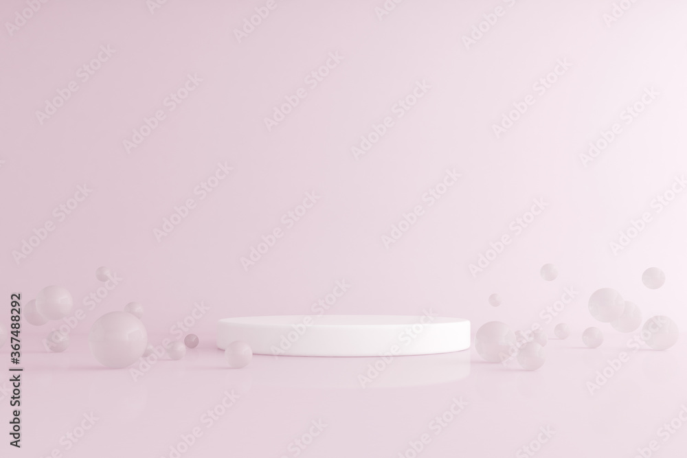 Abstract mock up of geometry podium, Minimal style. 3D rendering. Abstract mock up of geometry podium, Minimal style. 3D rendering.
