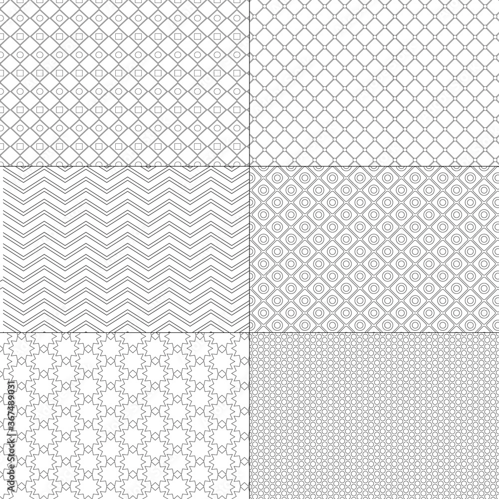 Vector set of minimal pattern. Geometric Line and shape design. Vector Illustrate.