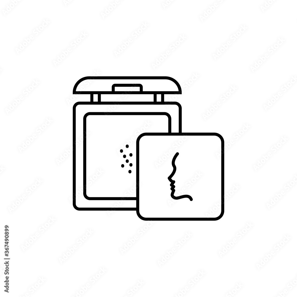 powder line icon. Signs and symbols can be used for web, logo, mobile app, UI, UX powder line icon. Signs and symbols can be used for web, logo, mobile app, UI, UX