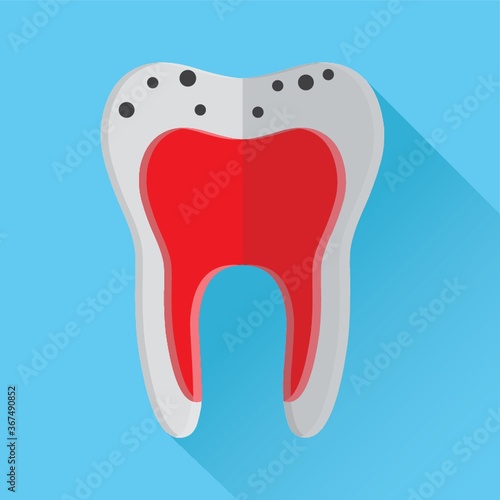 tooth with caries