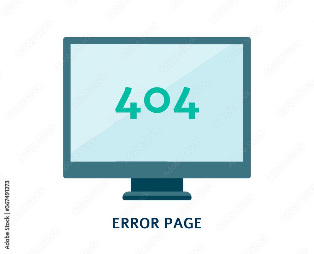 404 web page Error Not Found on computer and monitor screen. 404 web page Error Not Found on computer and monitor screen.