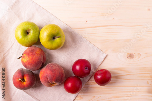 fruit on rustic background