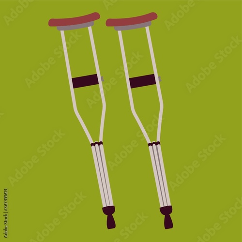 Canvas Print crutches