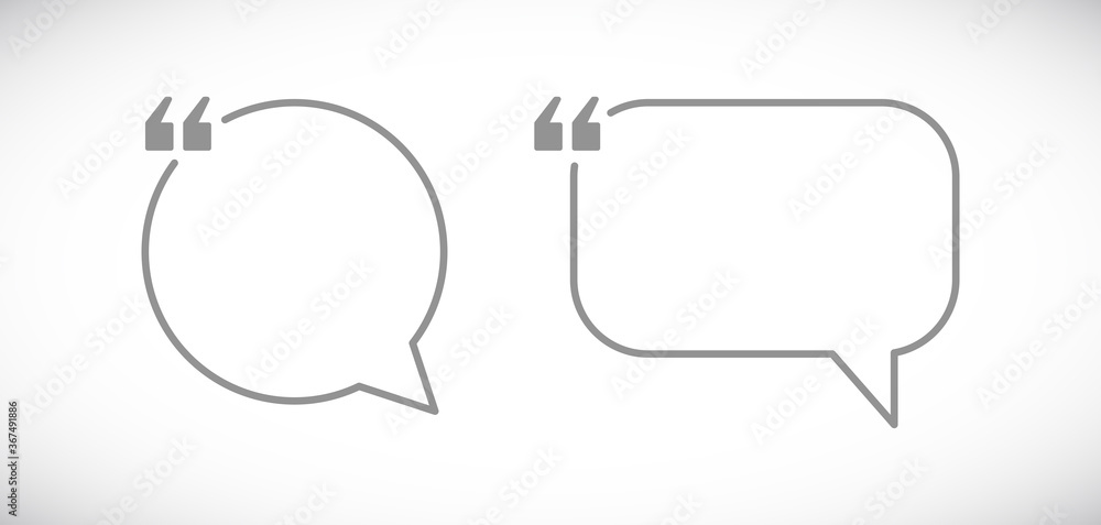 Fototapeta premium qoute round icon