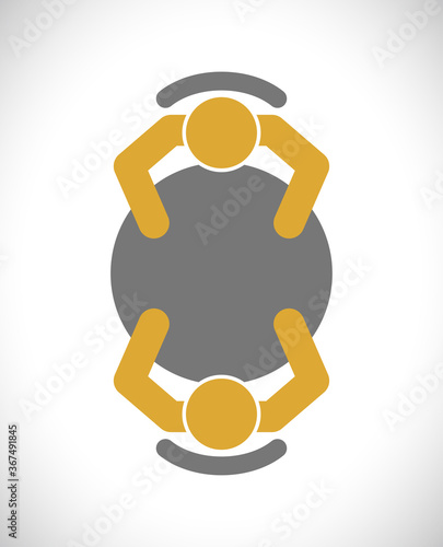 people sitting round table