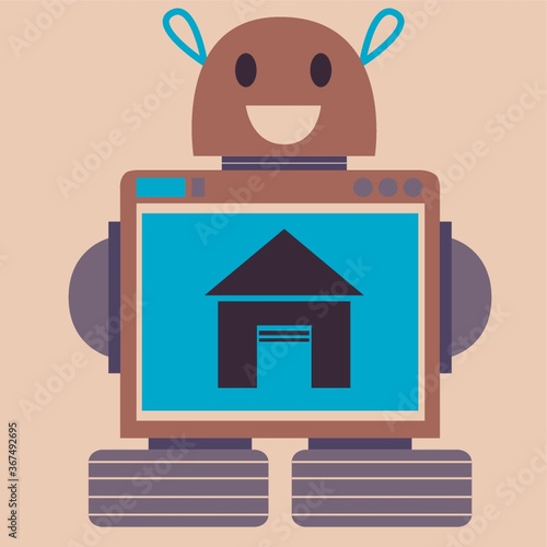 robot with home