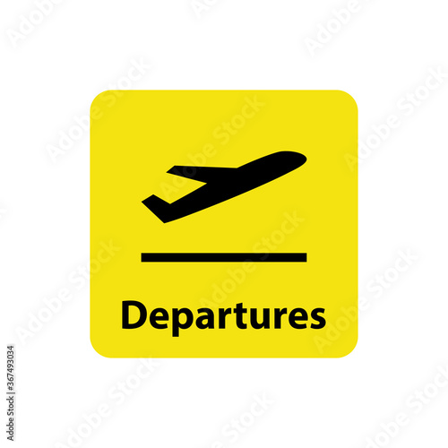 airport sign and symbol icon vector design template