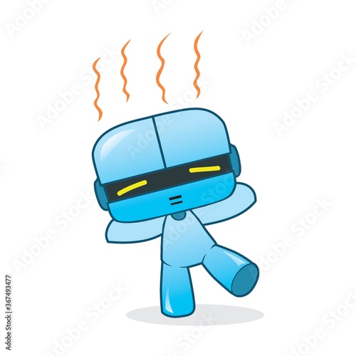 overheated robot
