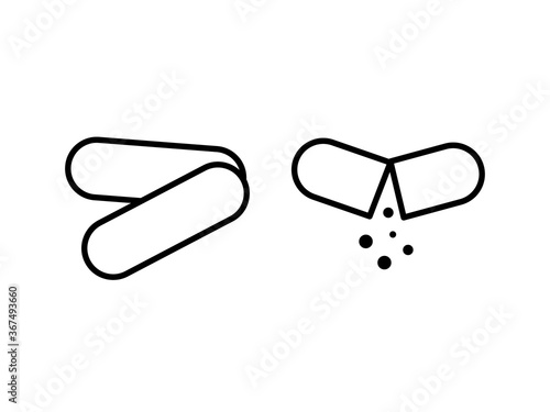 vitamin linear icon.