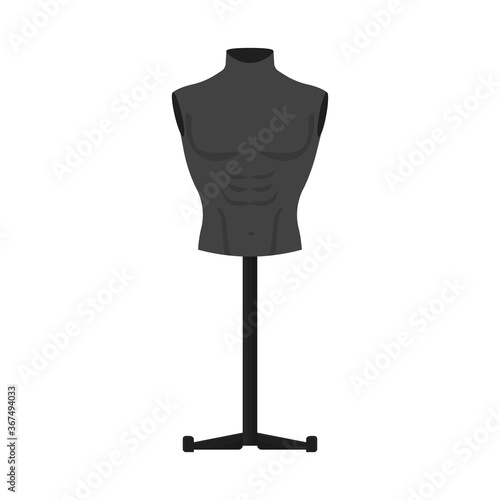 Vector illustration of dummy and bust icon. Graphic of dummy and female vector icon for stock.