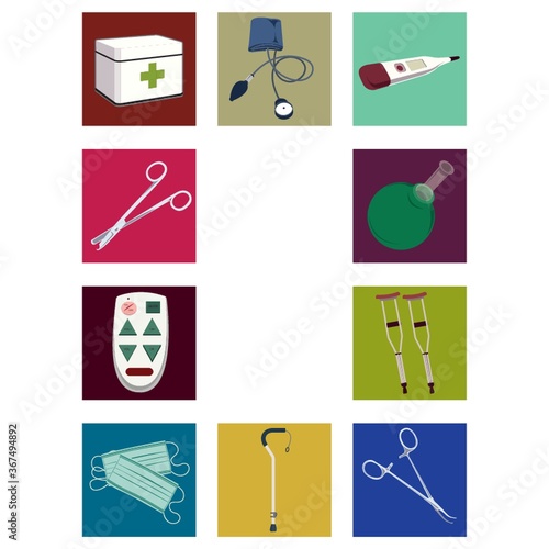 set of medical equipment