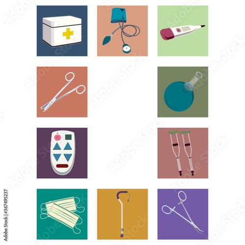 set of medical equipment