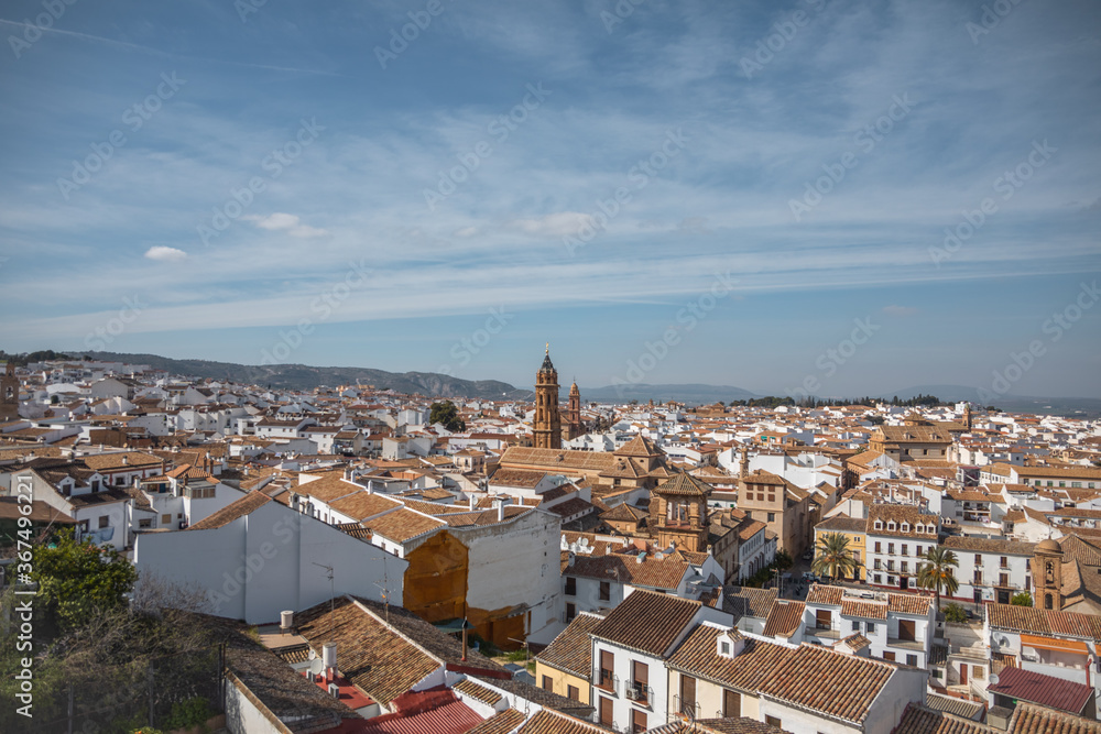 panorama of Spanish town 