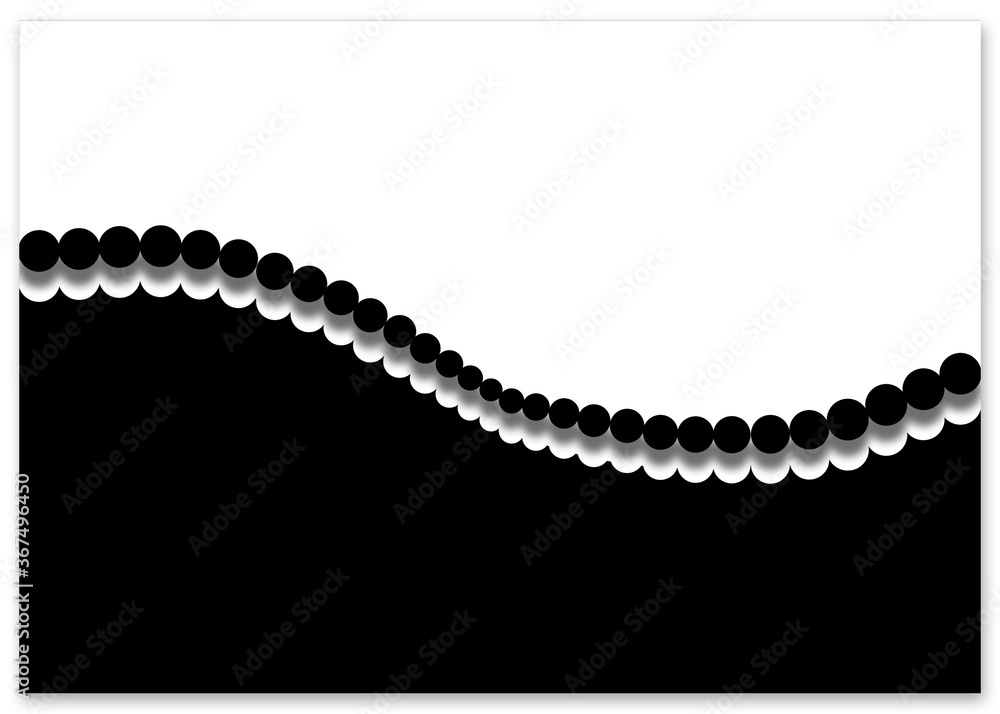 Obraz premium Business card - white and black colors