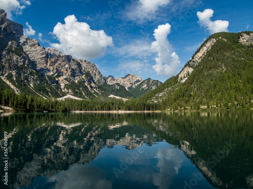 Pragser Wildsee in the Dolomites  South Tyrol