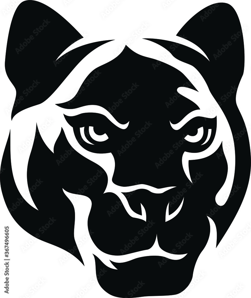 Head of Black Panther, Vector Design Head of Black Panther, Vector Design