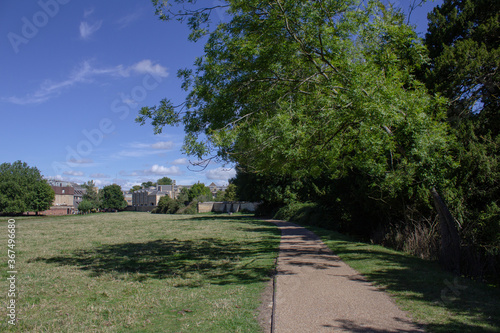 Photos A footpath across Coe Fen in Cambridge, England