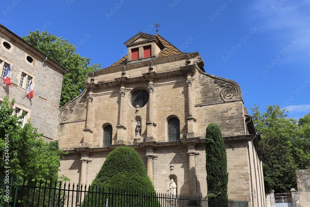Chapelle du lycée Gabriel Faure à Tournon vue de l'extérieur, ville de Tournon sur Rhône, département de l'Ardèche, France